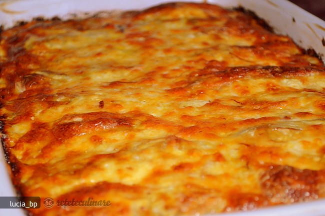 Gratin cu Rulouri din Foi de Orez cu Umplutura