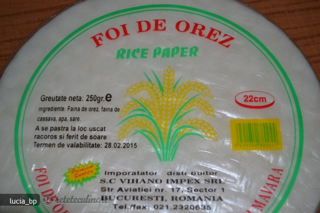 Gratin cu Rulouri din Foi de Orez cu Umplutura
