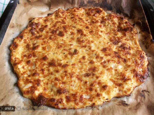 Pizza din Conopida, Cascaval si Rosii Uscate (Fara Faina)
