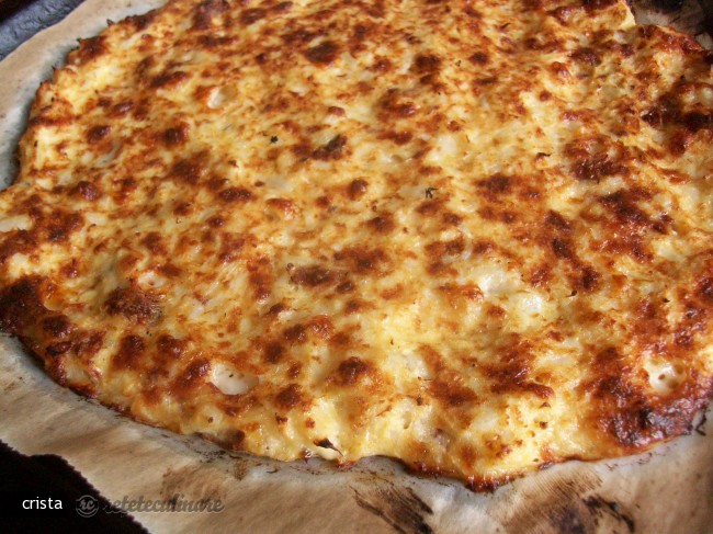 Pizza din Conopida, Cascaval si Rosii Uscate (Fara Faina)