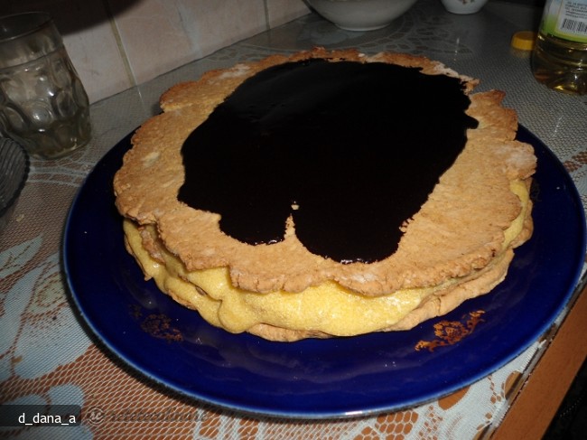Tort cu Crema de Portocale si Glazura de Ciocolata (de Post)