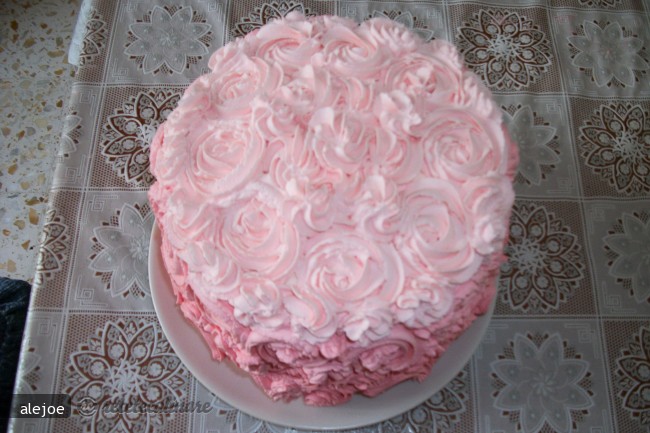 Pink Rose Cake