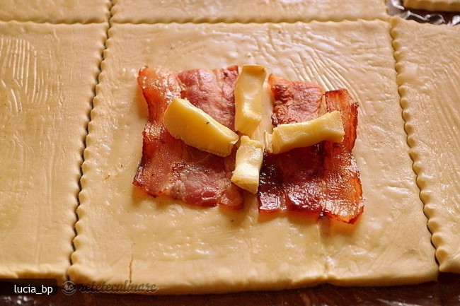 Cosulete cu Bacon, Camembert si Ciuperci