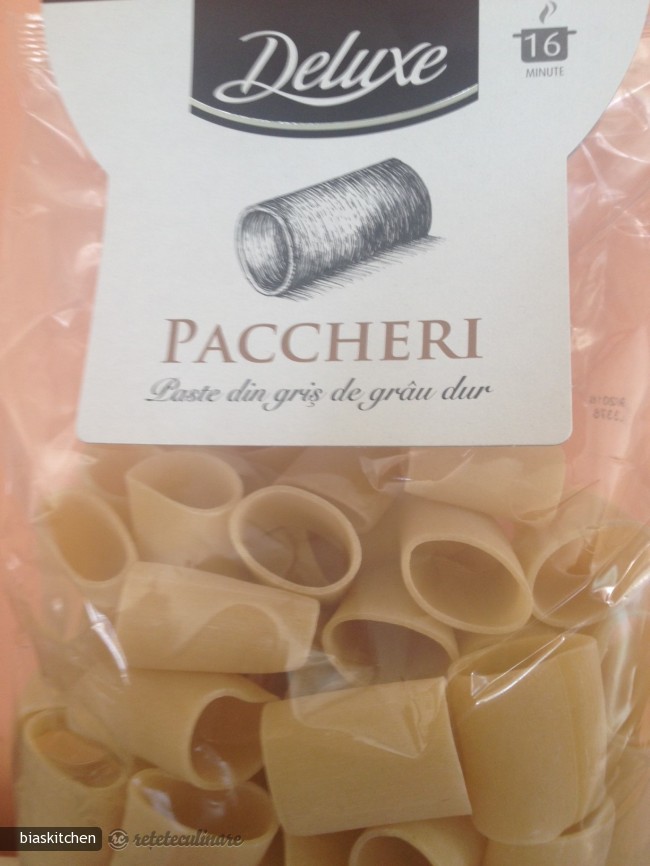 Paccheri cu Ciuperci