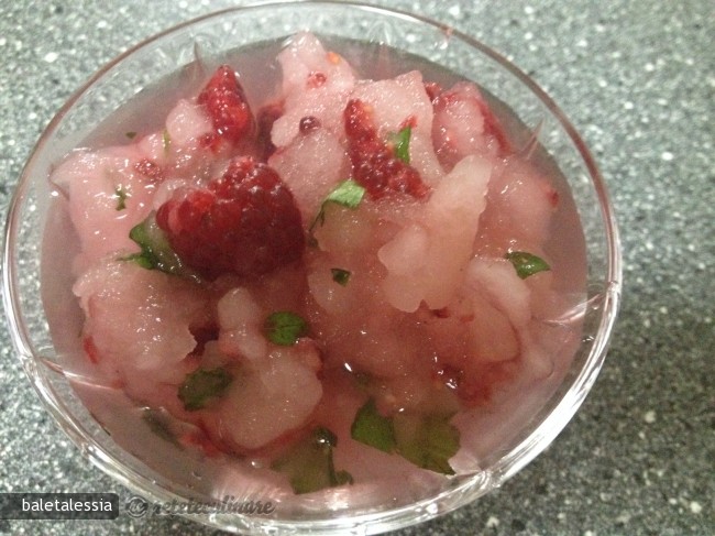 Granita de Mentă cu Zmeură