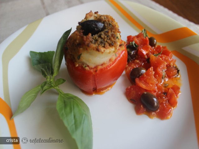 Rosii Umplute cu Fileuri de Peste si Pesmet Aromatizat