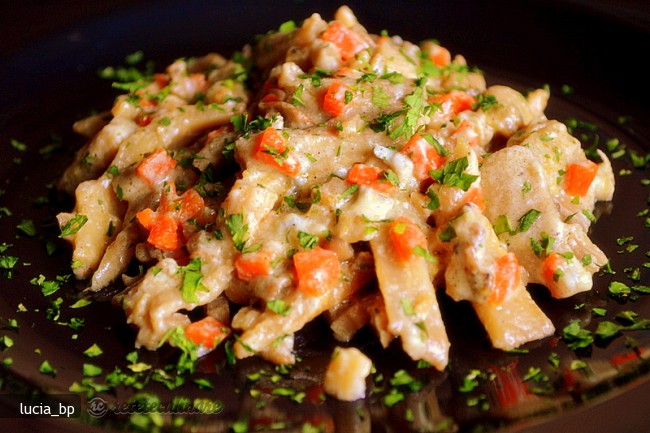 Pleurotus cu Sos de Gorgonzola