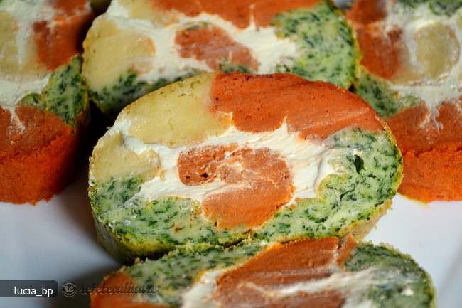 Rulada Aperitiv cu Crema de Branza