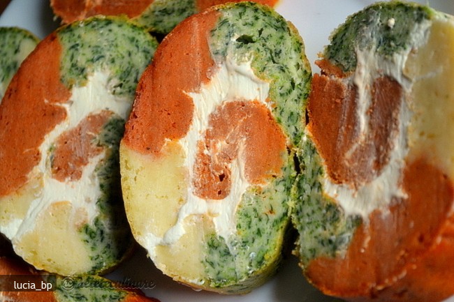Rulada Aperitiv cu Crema de Branza