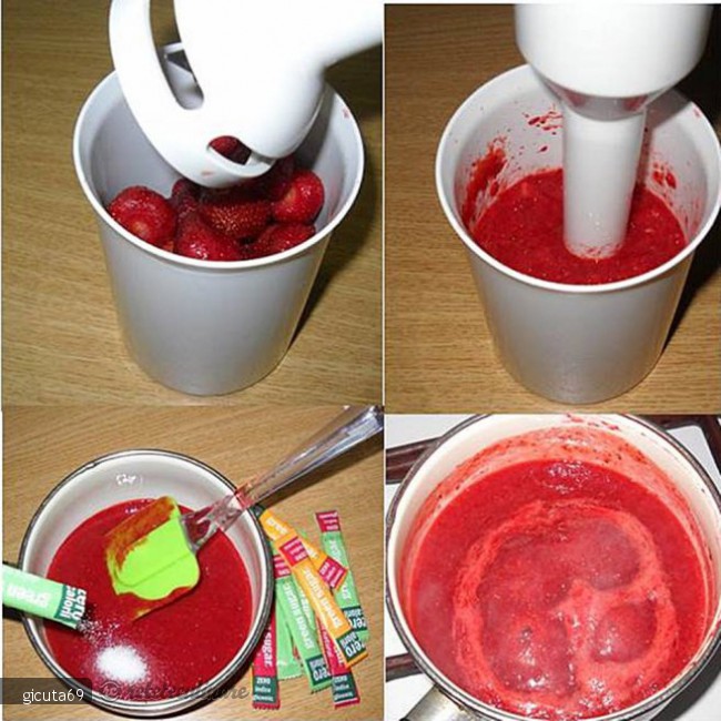 Rulada cu mousse de capsuni