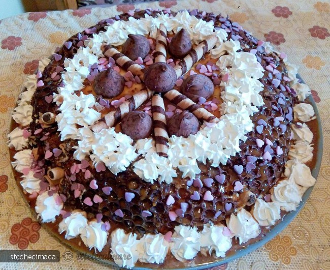 Tort aniversar RC - 10 ani (Tort Trio Chocolate)