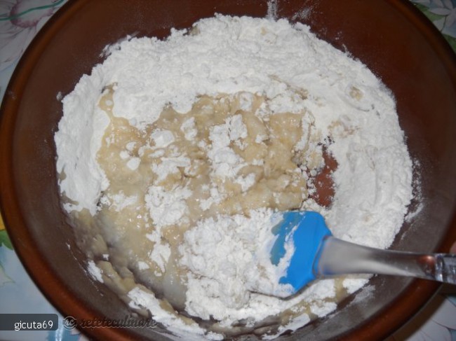 Placinta cu Mere si Dulceata de Visine - de Post