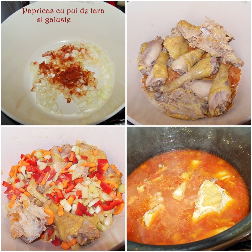 Papricas cu pui de tara si galuste