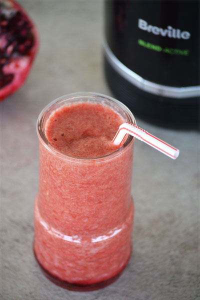 Smoothie cu visine si rodie