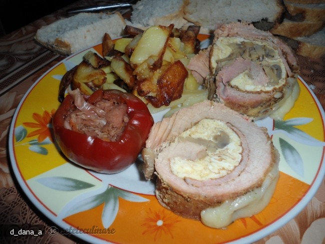 Rulada de Muschi de Porc la Cuptor