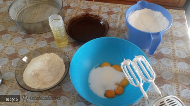 Tort cu Crema de Ciocolata si Capsuni