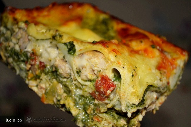 Lasagne cu Creier si 2 Feluri de Sos