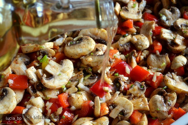 Ciuperci Brune si Couscous, la Cuptor
