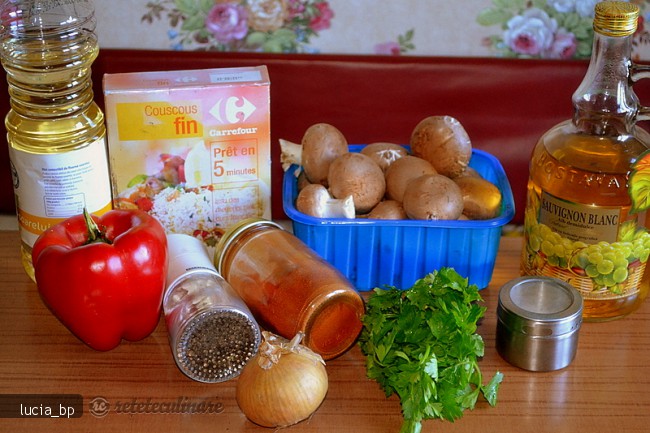 Ciuperci Brune si Couscous, la Cuptor