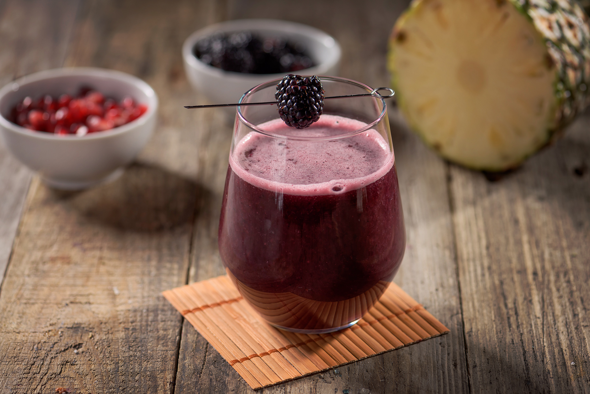 Antioxidant cu Mure, Rodie si Ananas