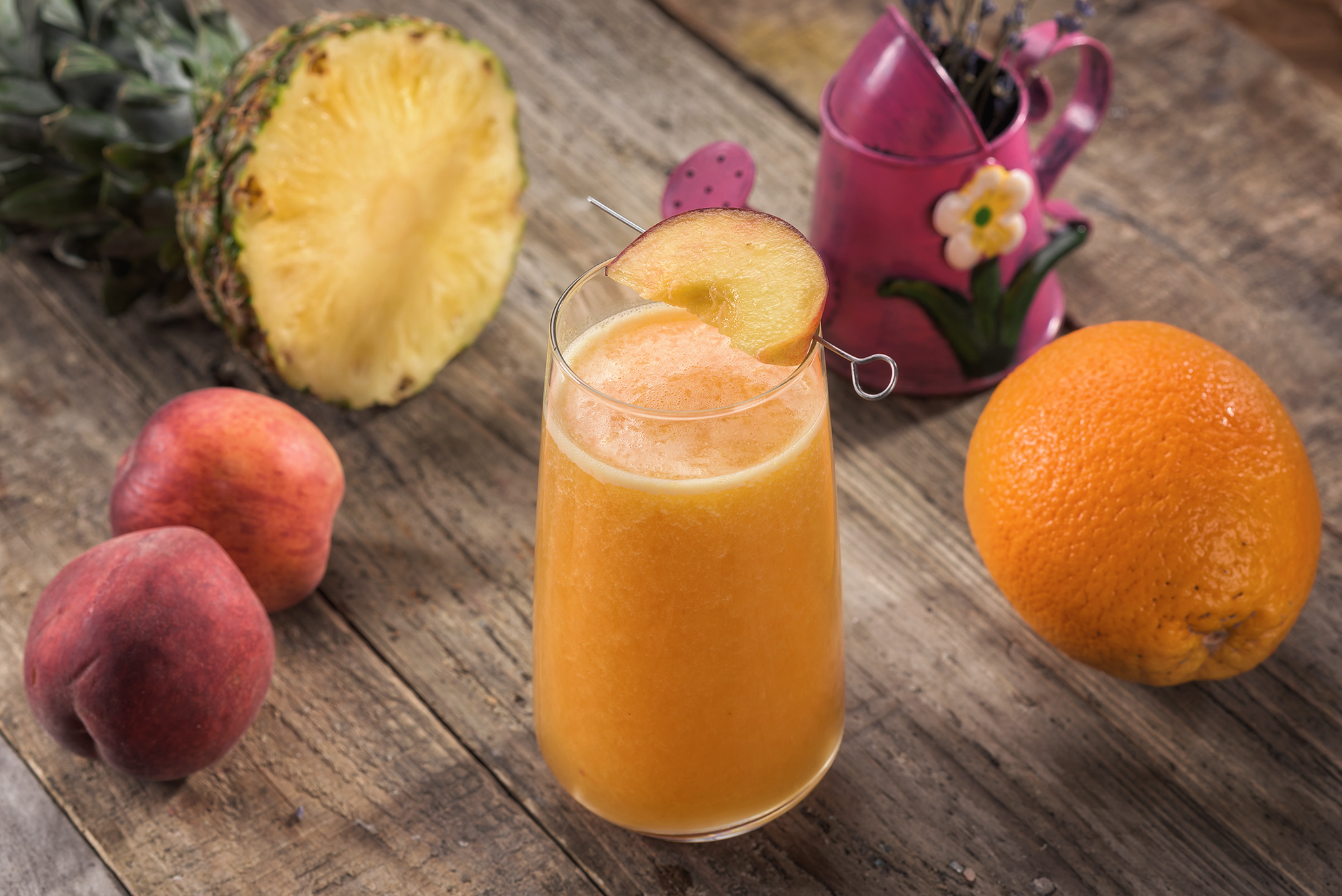 Suc din Ananas, Nectarine si Portocale
