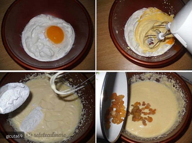 Rulada de cacao cu branza dulce