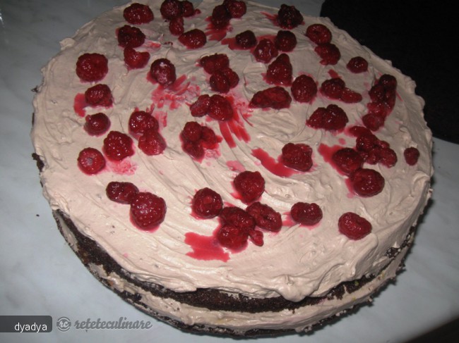 Tort Eva (cu Zmeura, Portocala si Ciocolata)