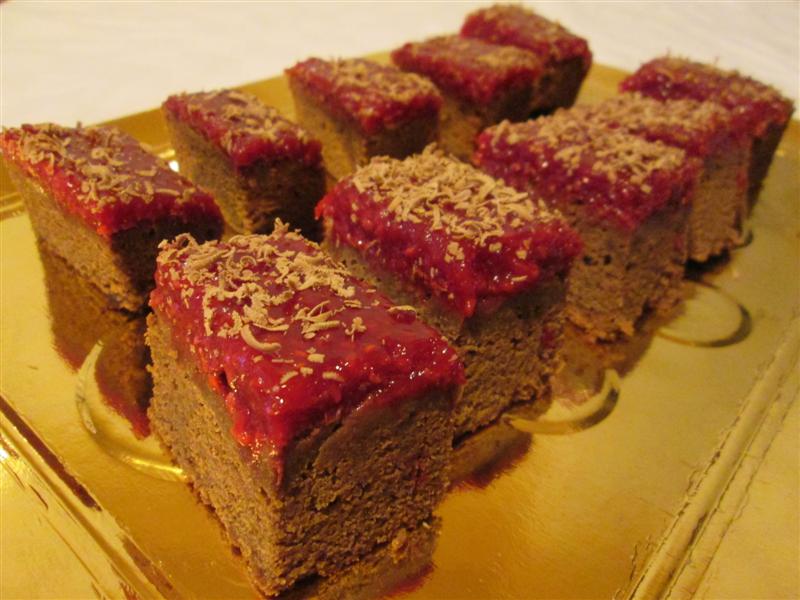 Brownie cu zmeura