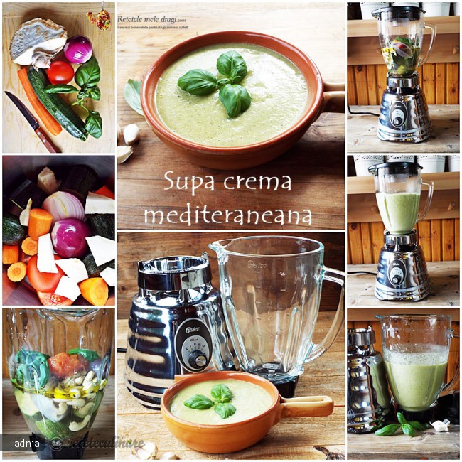 Supa Crema Mediteraneana - de post, pregatita cu blenderul Oster