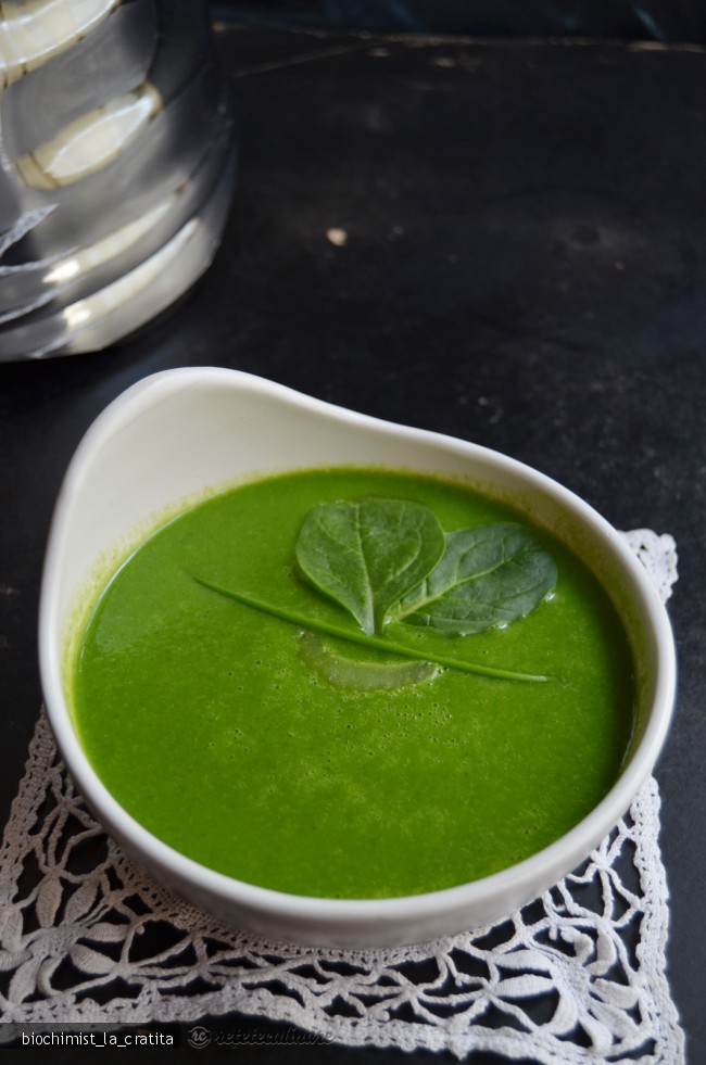 Supa de Zucchini si Spanac - de post, pregatita cu blenderul Oster