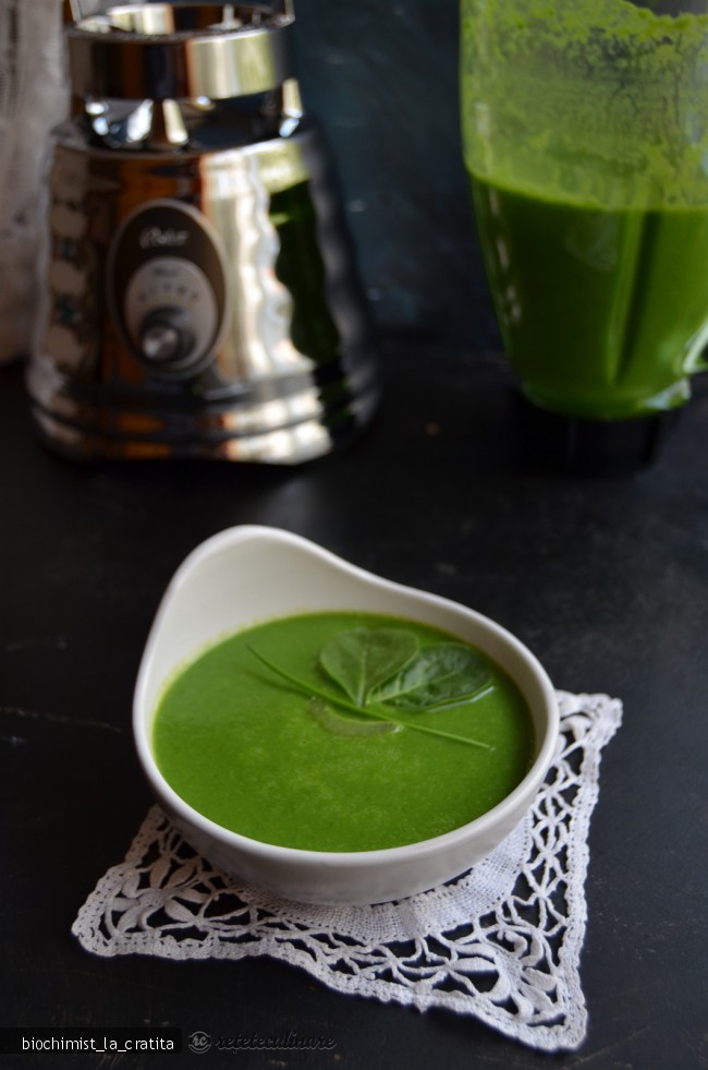 Supa de Zucchini si Spanac - de post, pregatita cu blenderul Oster