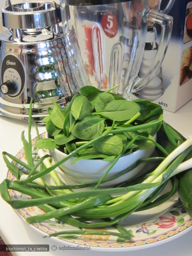 Supa de Zucchini si Spanac - de post, pregatita cu blenderul Oster