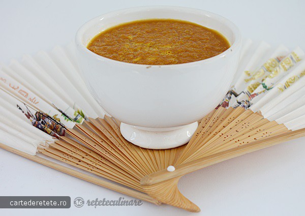 Supa Crema de Morcovi cu Miso - de post, pregatita cu blenderul Oster