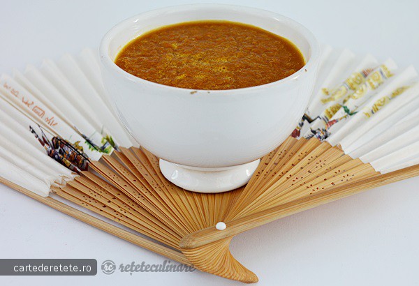Supa Crema de Morcovi cu Miso - de post, pregatita cu blenderul Oster