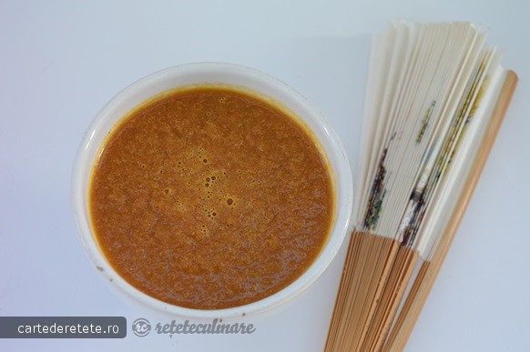 Supa Crema de Morcovi cu Miso - de post, pregatita cu blenderul Oster