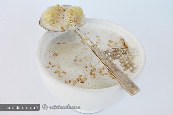 Supa Crema de Banane cu Tapioca - de Post, Pregatita cu Blenderul Oster