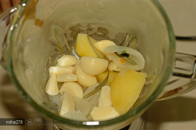 Supa Crema de Usturoi - de post, pregatita cu blenderul Oster