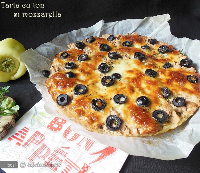 Tarta cu ton si mozzarella
