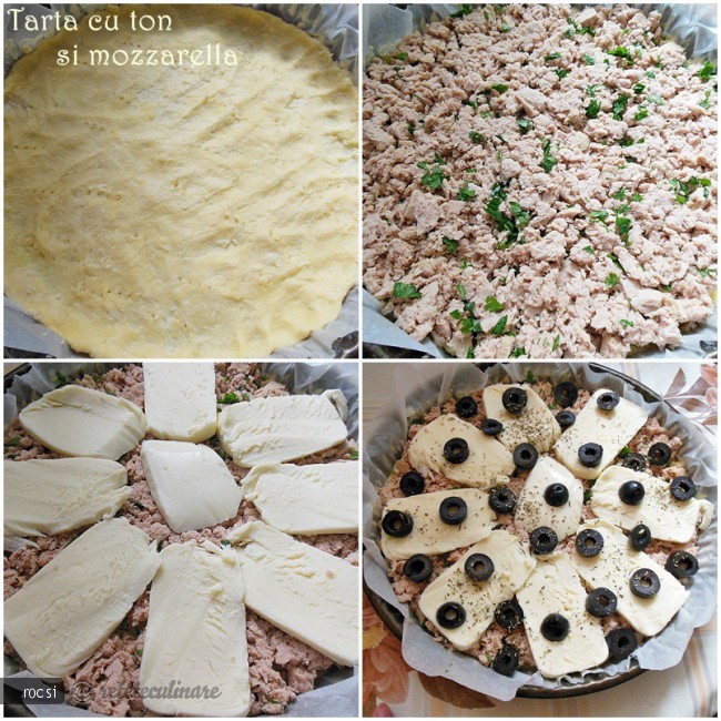 Tarta cu ton si mozzarella