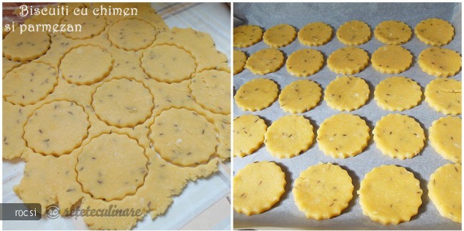 Biscuiti cu chimen si parmezan