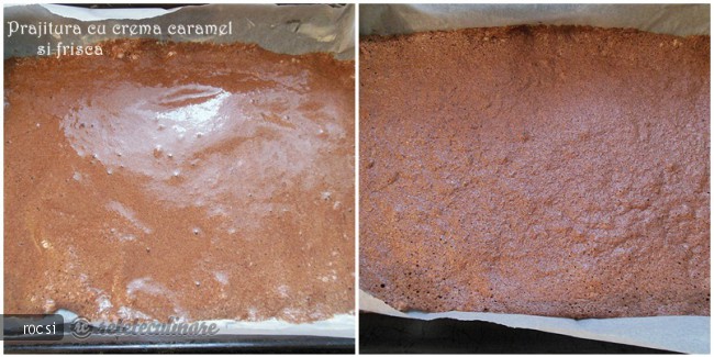 Prajitura cu crema caramel si frisca