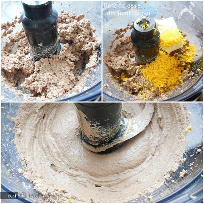Pate de casa, din ficat de pui