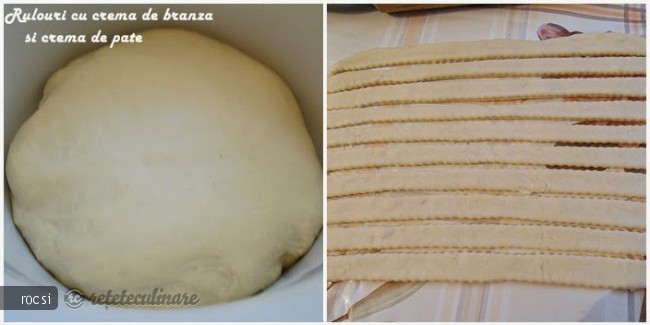 Rulouri cu crema de branza si crema de pate