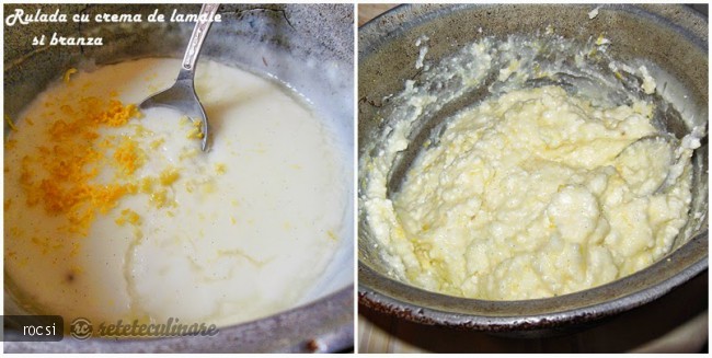 Rulada cu crema de lamaie si branza