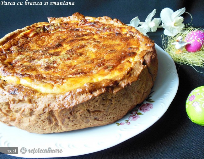 Pasca cu branza si smantana