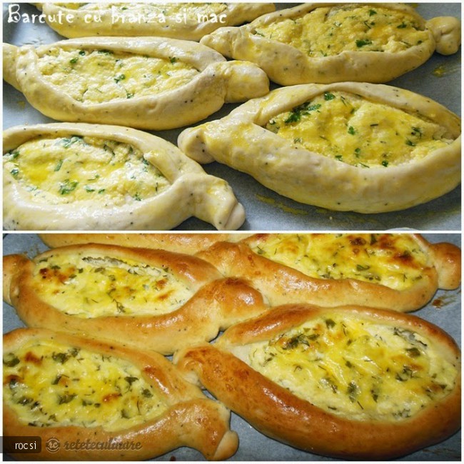 Barcute cu branza si mac