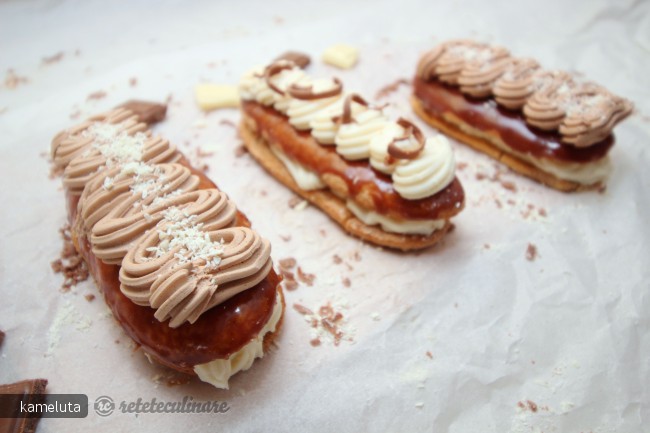 Mini Tiramisu cu crema de vanilie si ciocolata