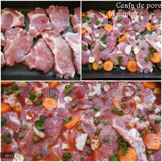 Ceafa de porc la cuptor