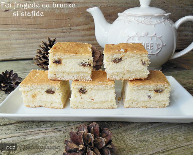 Foi fragede cu branza si stafide