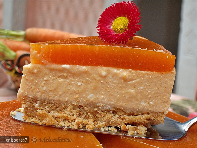 Prajitura cu Nectar de Morcovi si Branza Dulce